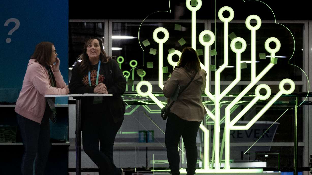 People attend RootsTech 2025 at the Salt Palace Convention Center in Salt Lake City on March 6, 2025. Registration opened for the 2027 event on Wednesday.