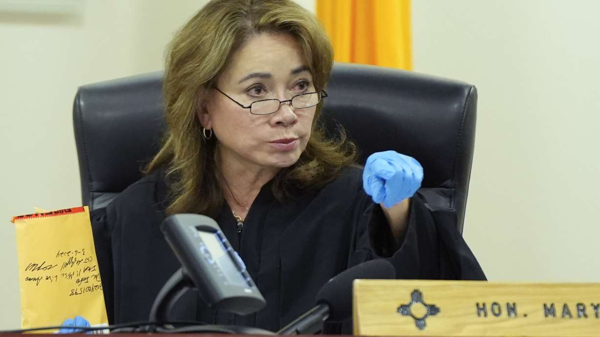 Judge Mary Marlowe Sommer presides over actor Alec Baldwin's trial for the 2021 fatal shooting of cinematographer Halyna Hutchins on July 12, 2024, in Santa Fe, N.M. Marlowe Sommer announced her retirement, effective this May.