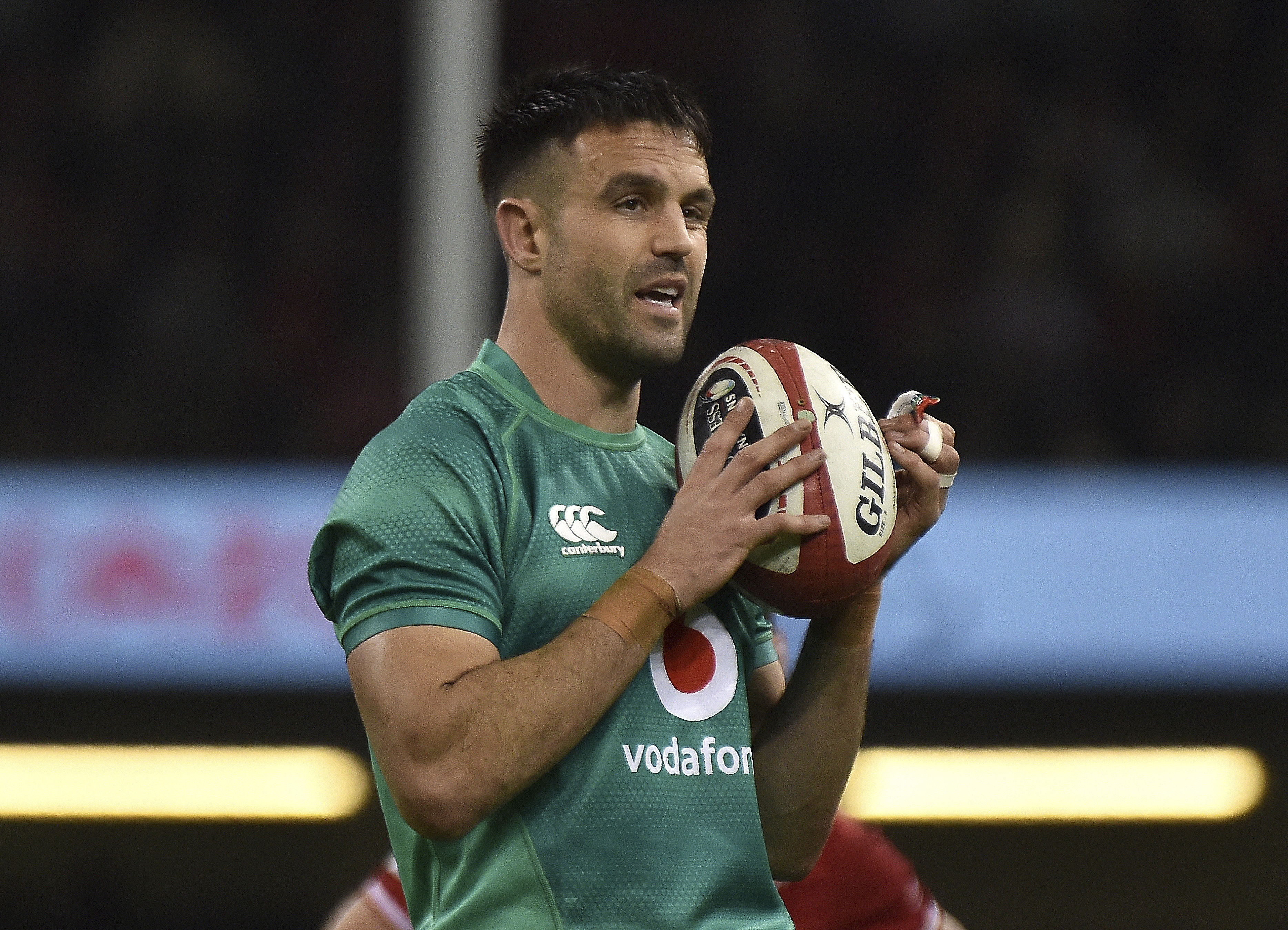 FILE - Ireland's Conor Murray during the Six Nations rugby union international match between Wales and Ireland at the Principality Stadium in Cardiff, Wales, Saturday, Feb. 4, 2023. 