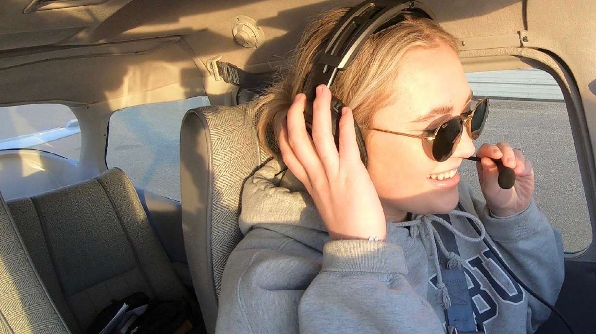 Cambrie Foster, 19, of South Jordan, has earned several pilot licenses and is a certified flight instructor. Foster is teaching others how to fly while inspiring other women to follow their dreams.