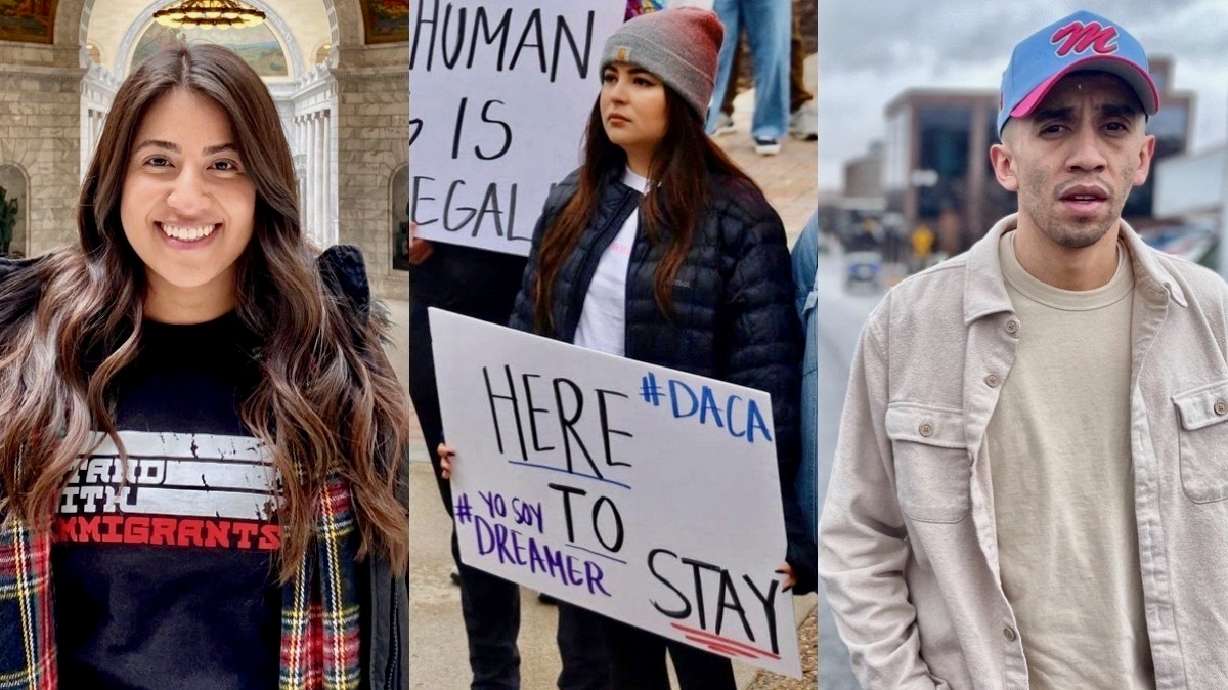 Beneficiaries of a program geared to immigrants brought illegally to the country by their parents, Liliana Bolaños, Maleny Heiner and Gustavo Ruiz de Chavez, worry about its future.