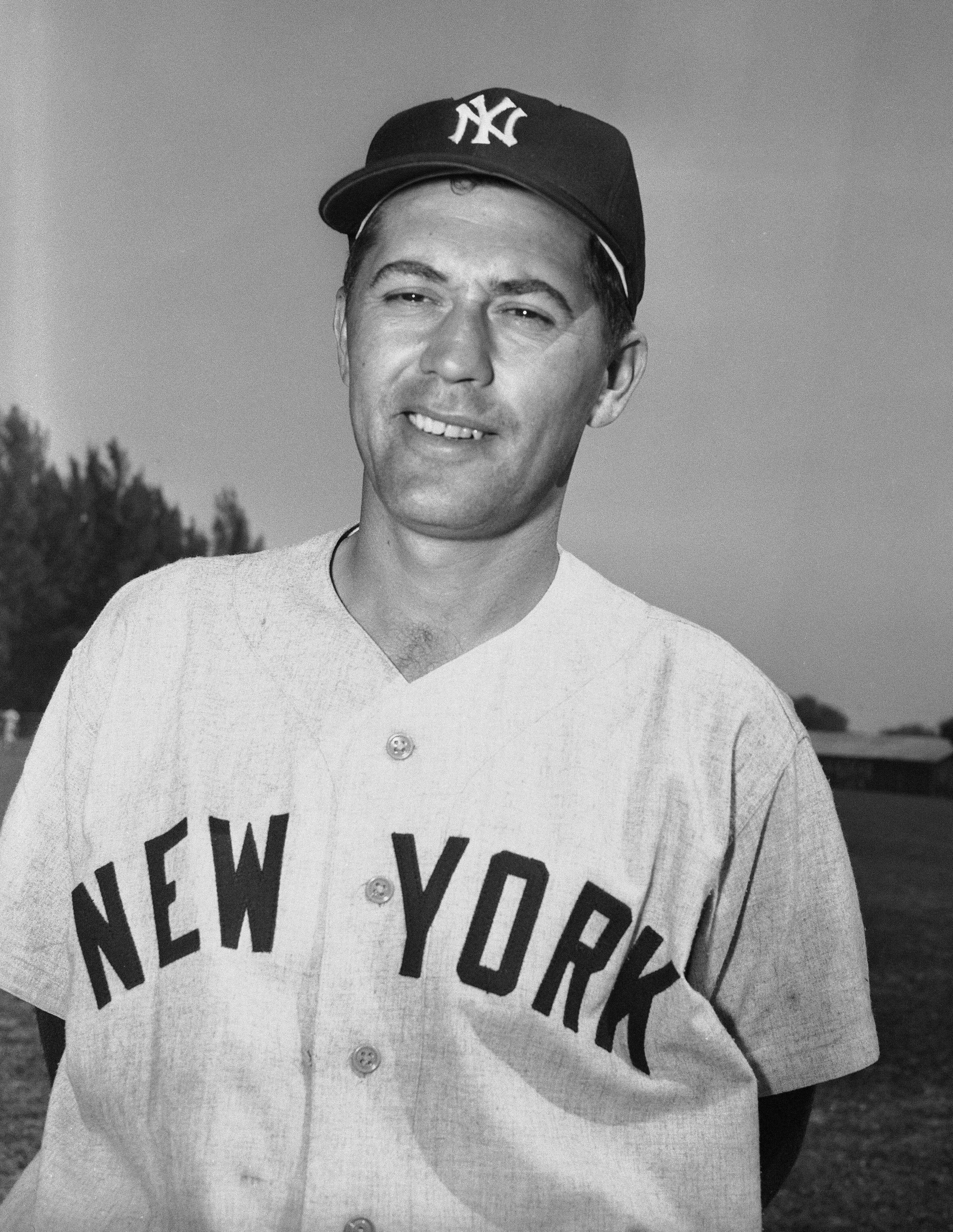 FILE - New York Yankees pitcher Art Schallock is seen in St. Petersburg, Fla., March 8, 1955. 