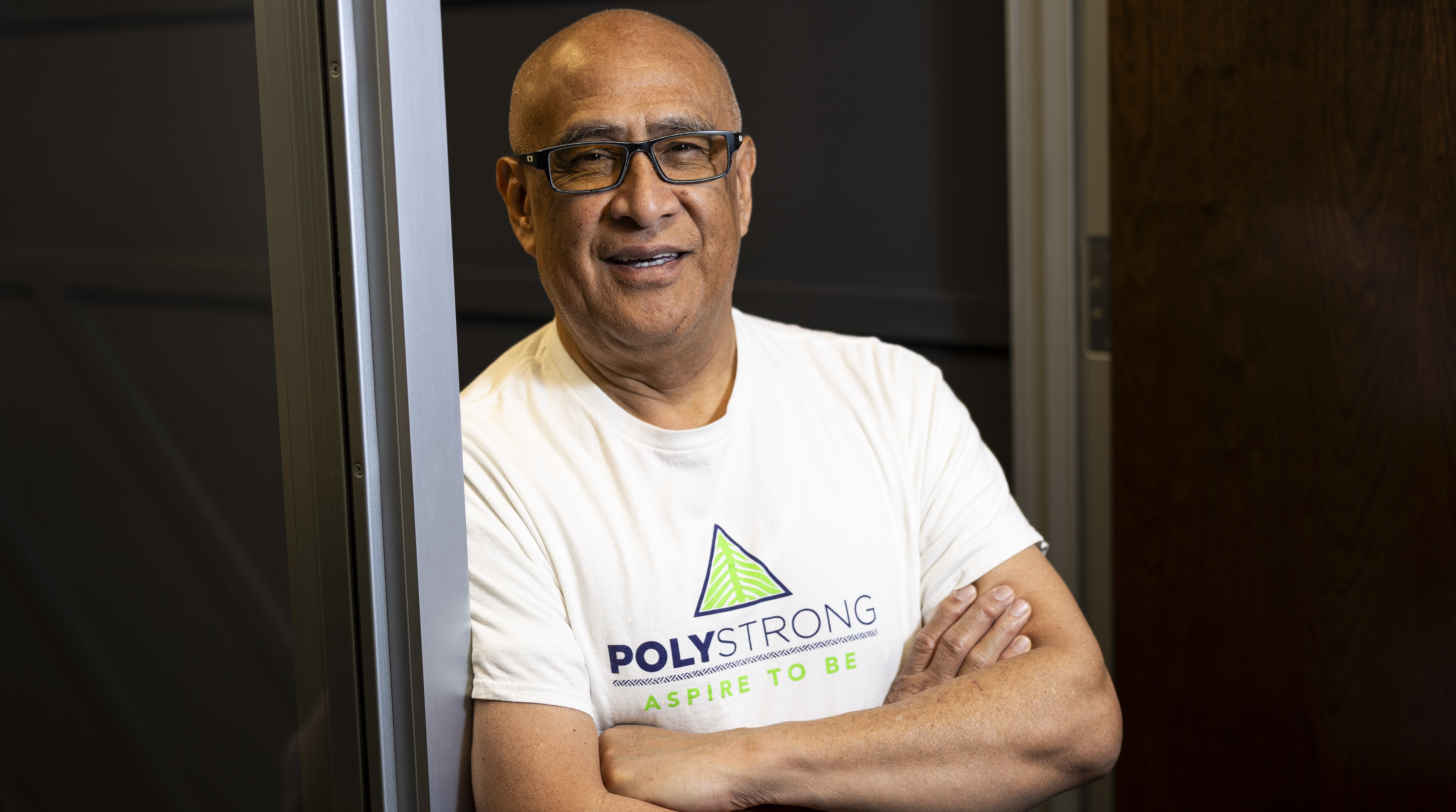 Frank Tusieseina, founder and director of the PolyStrong Leadership Foundation, poses for a portrait at his office in Lehi on Feb. 27. The PolyStrong Leadership Foundation will be held in Salt Lake City on Thursday and Friday, March 13-14.
