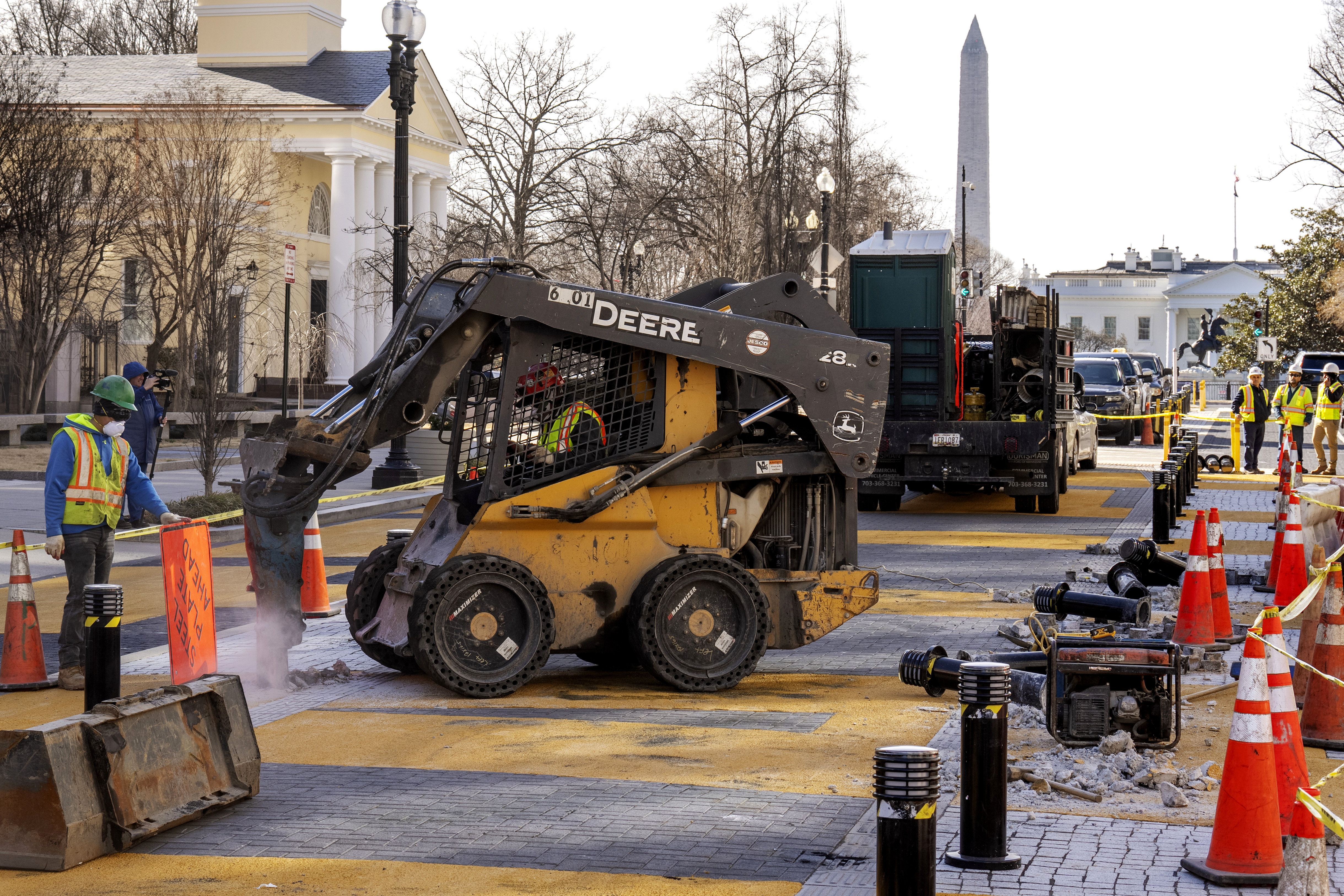 'More than brick and mortar:' DC begins removing 'Black Lives Matter' plaza near White House