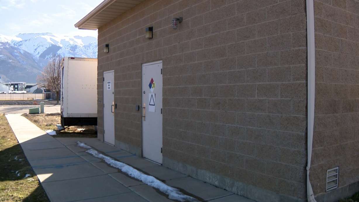 The exterior of one of the Weber Basin Water Conservancy District’s treatment facilities is seen in Layton Monday.