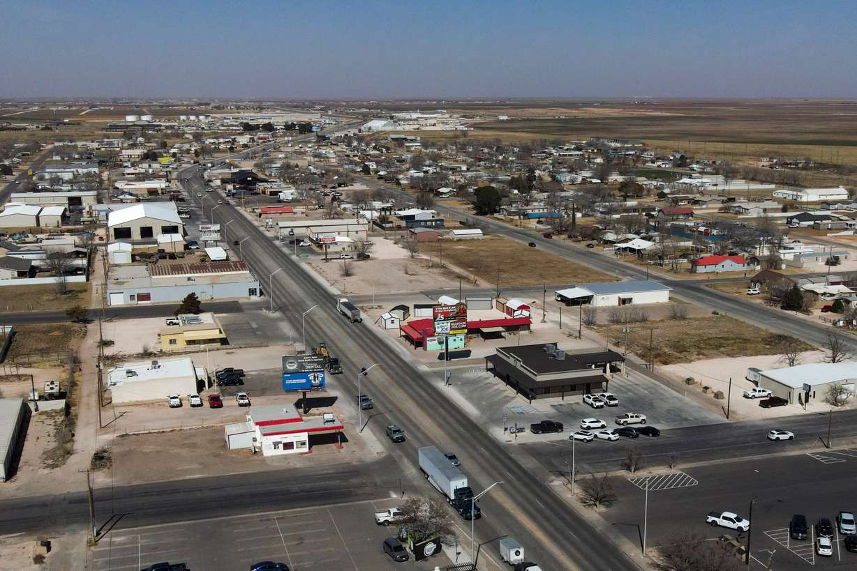 A general view shows Route 62 Feb. 26 in Seminole, Texas.