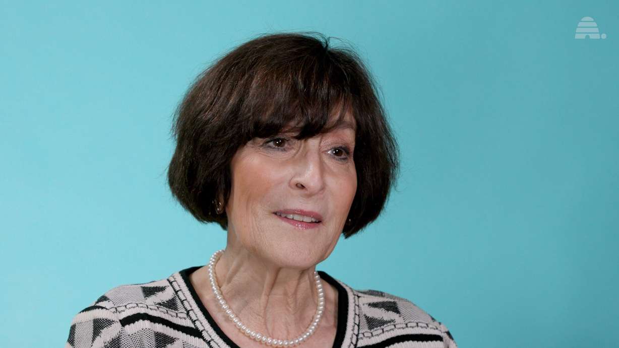 Karen Franklin, director of outreach at JewishGen and director of family services at the Leo Baeck Institute, sits for an interview with the Deseret News at their studio on March 6.