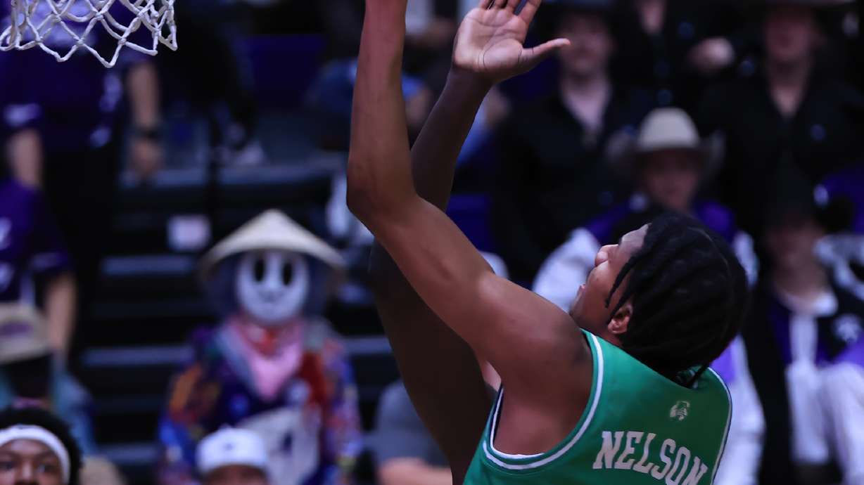 Dominick Nelson laying in a ball versus TSU.