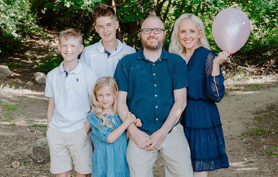 Mary and Eddie Grampp family photo.