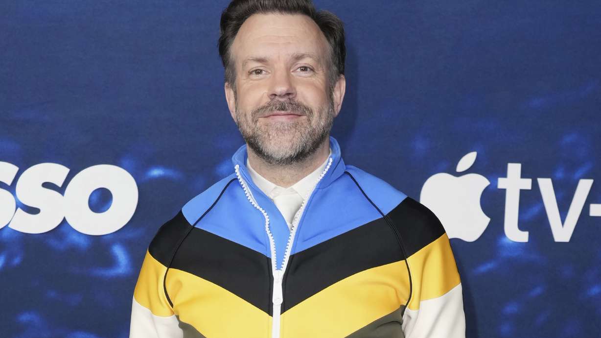 Jason Sudeikis arrives at the season three premiere of "Ted Lasso" at Regency Village Theatre in Los Angeles. The show was renewed for a fourth season, Apple announced Friday.