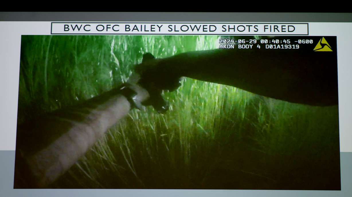 Video Friday from a police shooting that occurred in June. He said the shooting was not legally justified, but no charges will be filed against the officer who shot and injured Bobby Joe Caster.