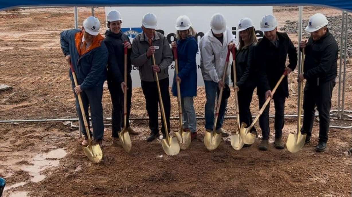 Leadership of Switchpoint break ground on an expansion and remodeling project at the nonprofit's Red Hills location in St. George, March 13.