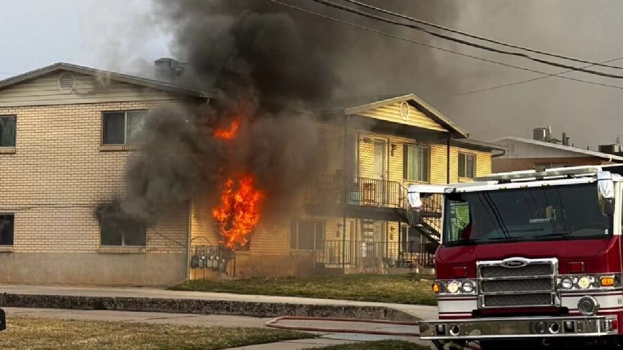 An apartment fire broke out Sunday afternoon and the Layton Fire Department suspects ashes from a cigarette caused it.