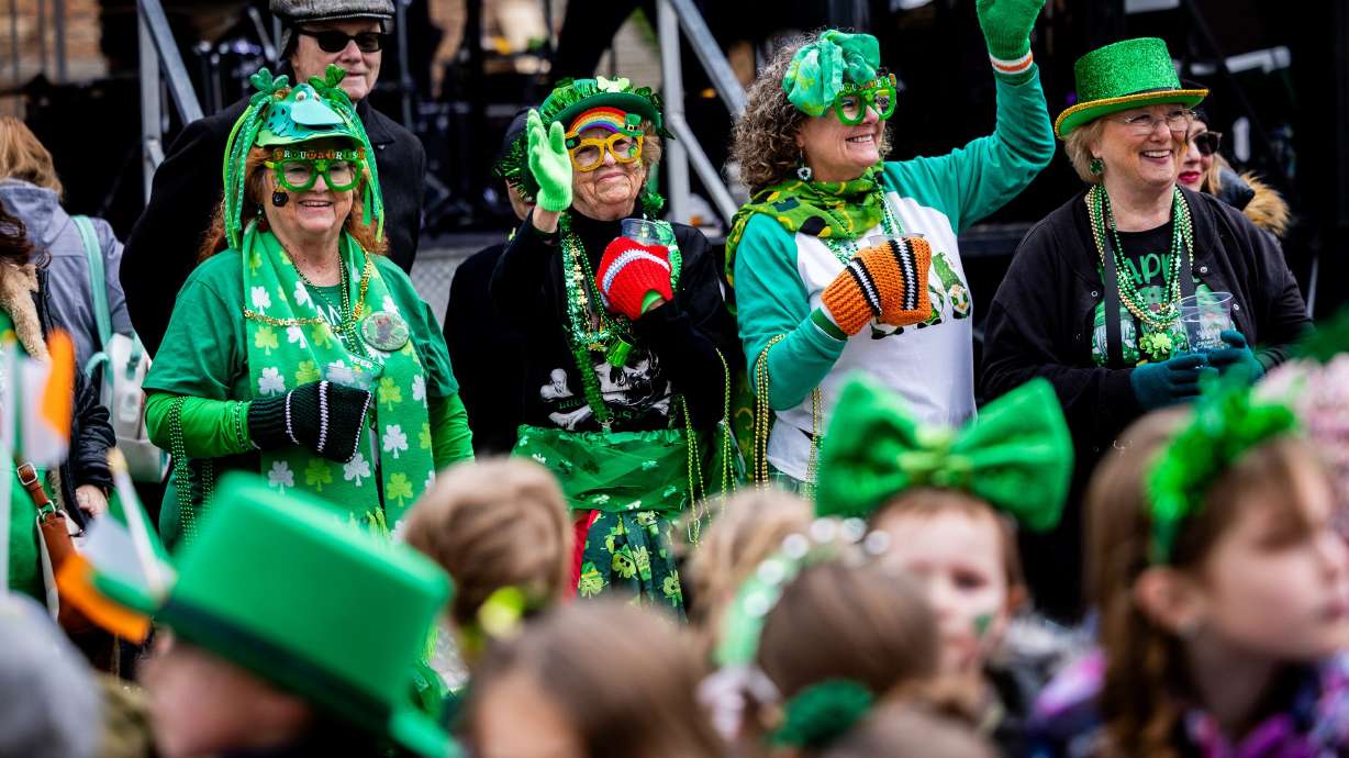 Utahns gather to celebrate St. Patrick’s Day at the 47th annual St. Patrick’s Day parade at The Gateway in Salt Lake City on Saturday.