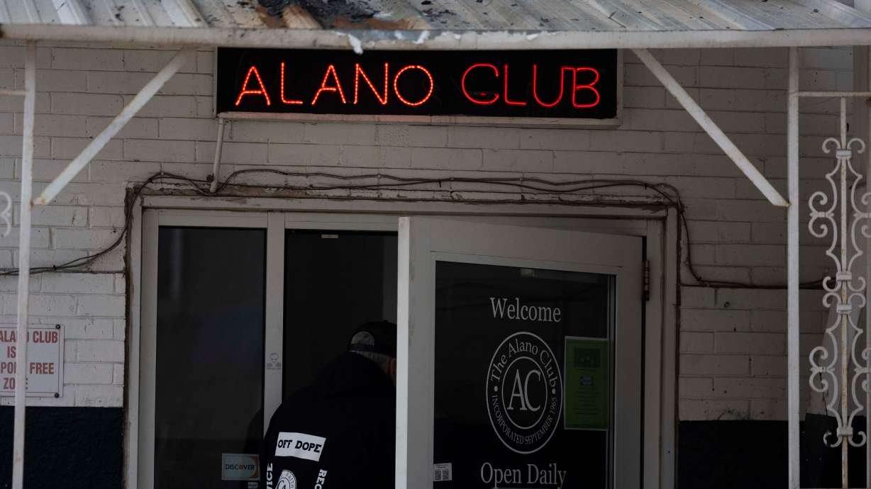 A person enters the Alano Club in Murray on March 4. Over 5 million people have found support at the Alano Club since 1965.