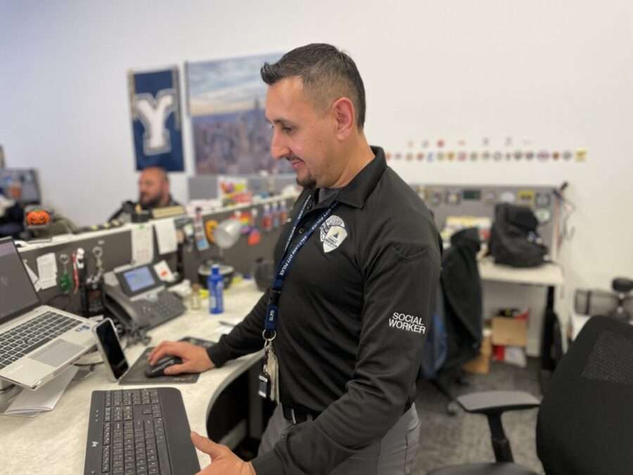 Social work case manager Leo Abila said it takes time to build a relationship with the people they serve.