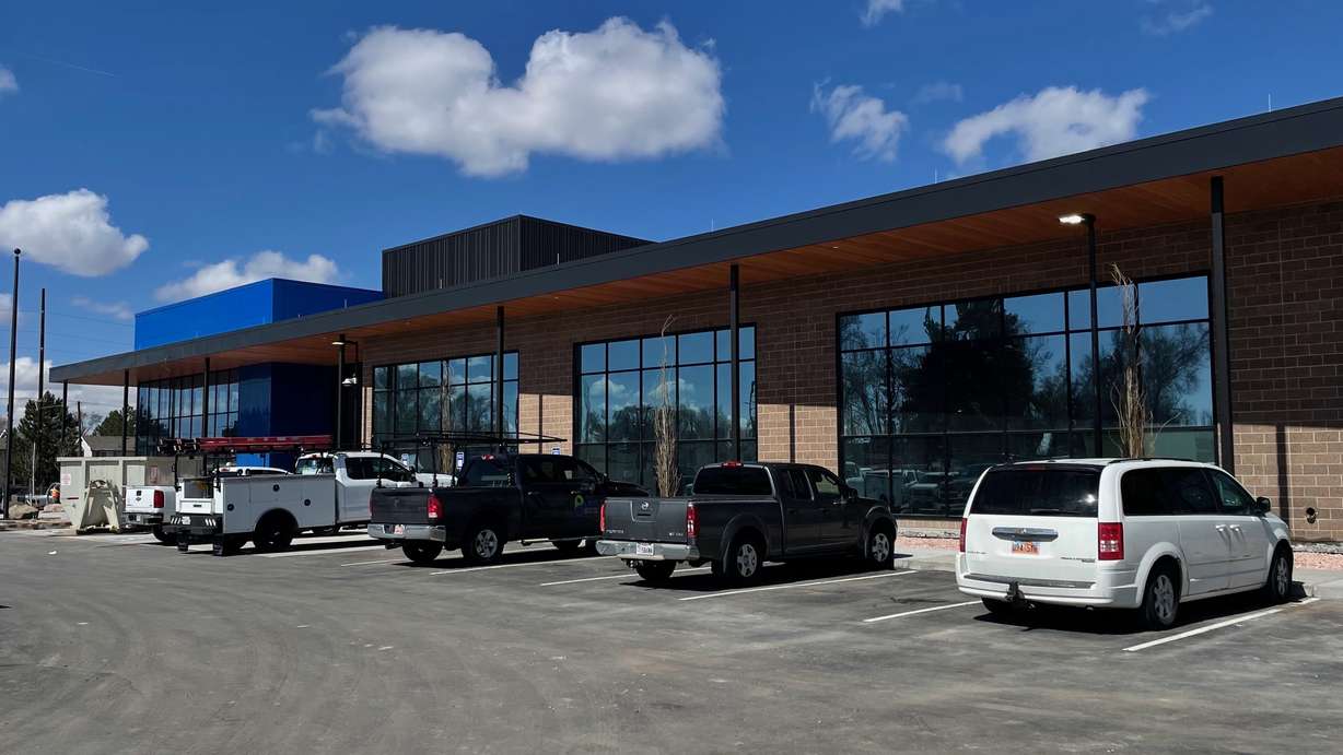 The new Marshall White Center structure in Ogden still getting the finishing touches on Wednesday. Officials are considering naming the center's fieldhouse after Nathan Lyday, a police officer killed in 2020.