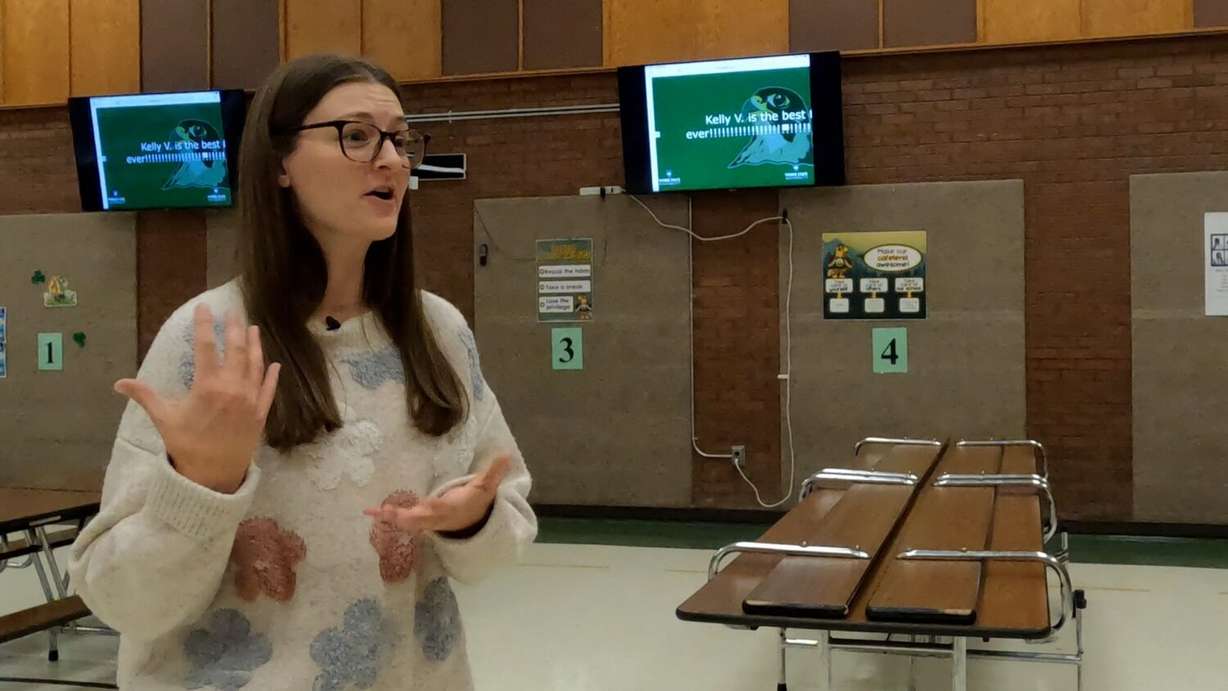 Madeleine Homer, a social worker at Sandy’s Sprucewood Elementary, is pictured on Wednesday.