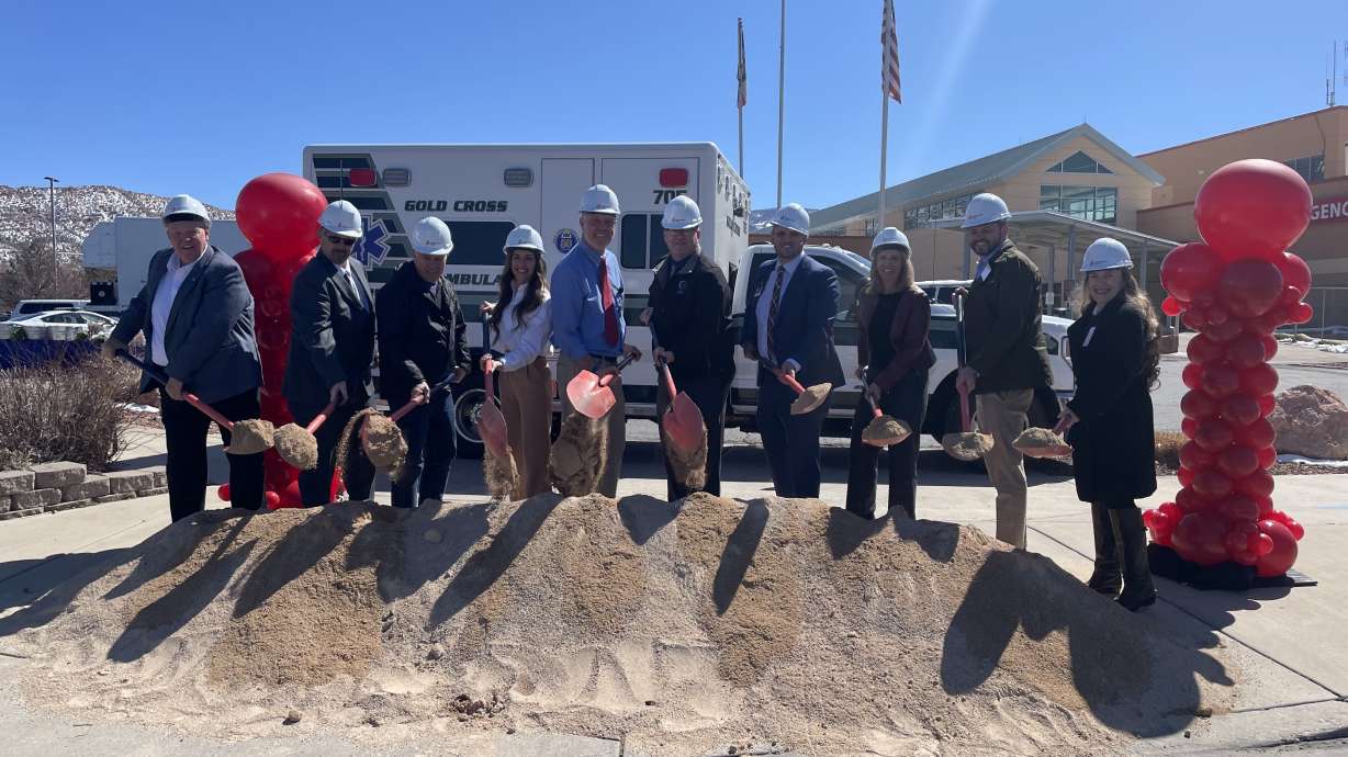 A ceremonial groundbreaking was held for the expansion of the emergency room at Intermountain Healthcare's Cedar City Hospital on Wednesday.