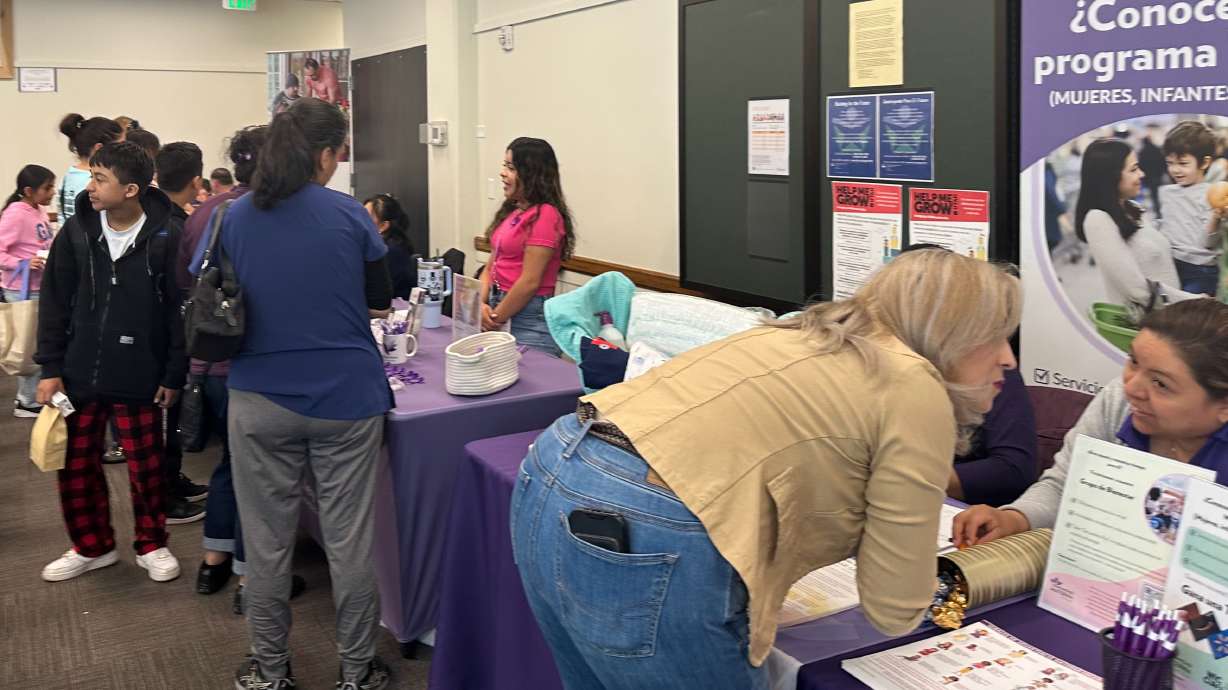 A health fair in West Valley on April 19, 2024. The Salvadoran and Latino Community in Utah will host a health fair in Salt Lake City on Saturday.