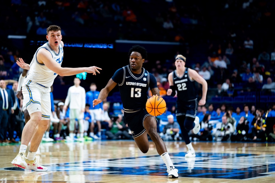 Utah State exits NCAA Tournament with 72-47 loss to UCLA