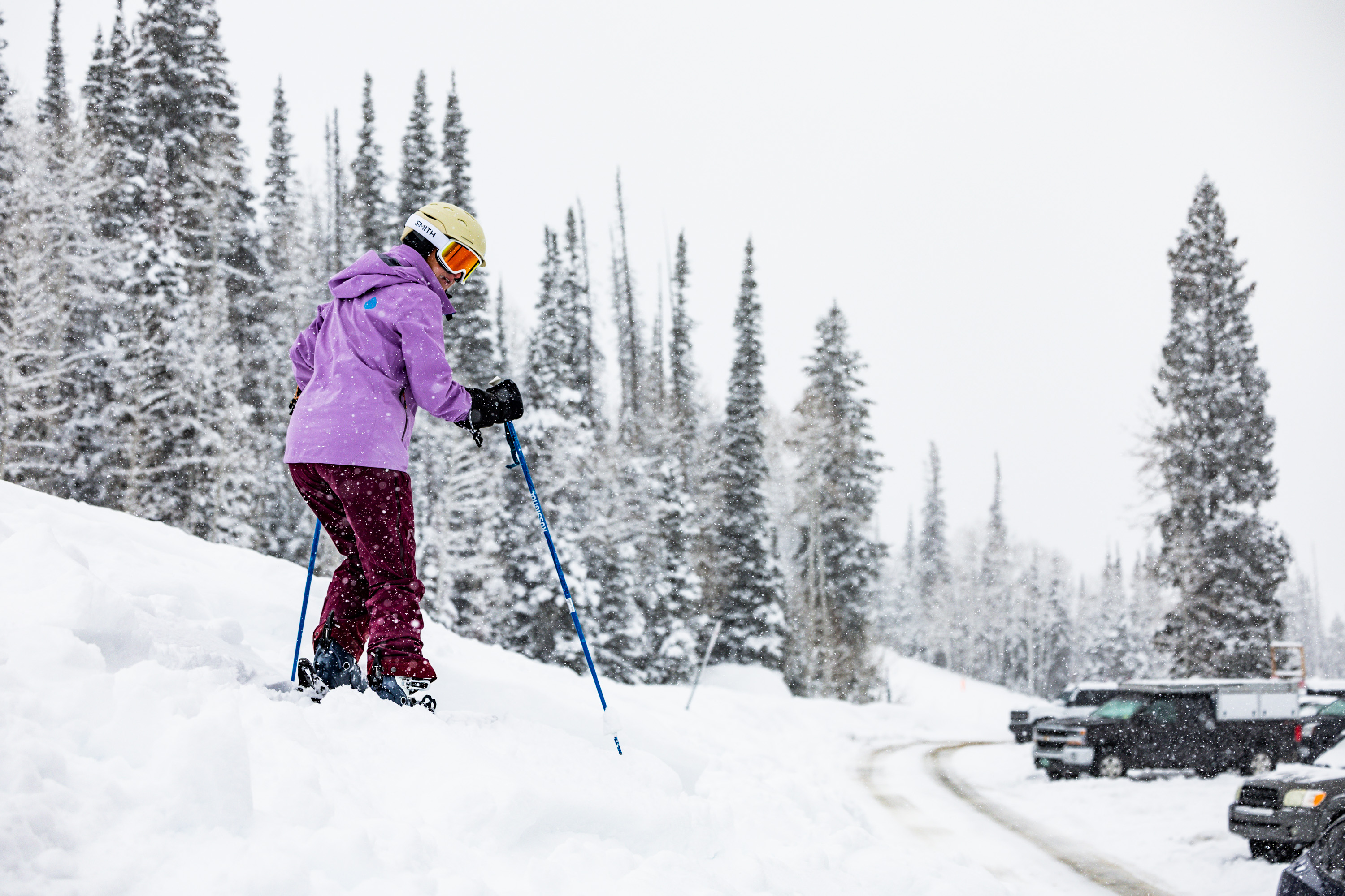 People head to their cars at Solitude Mountain Resort in Brighton on March 6. Utah's 2024-2025 ski and snowboard season generated $2.51 billion in spending, the University of Utah's Kem C. Gardner Policy Institute reported on Monday.