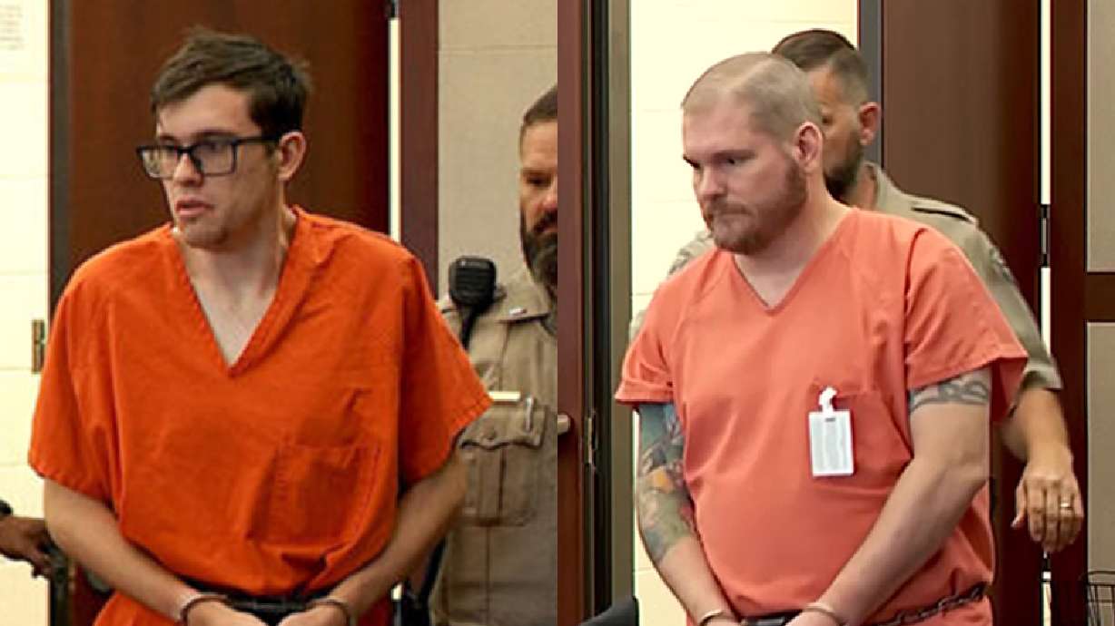 Tyler Shane Peterson, 22, left, and Shane Jesse Peterson, 47, right, pleaded guilty to child abuse homicide in the death of 12-year-old Gavin Peterson on Thursday. Shane Peterson is Gavin's father and Tyler Peterson is Gavin's brother.