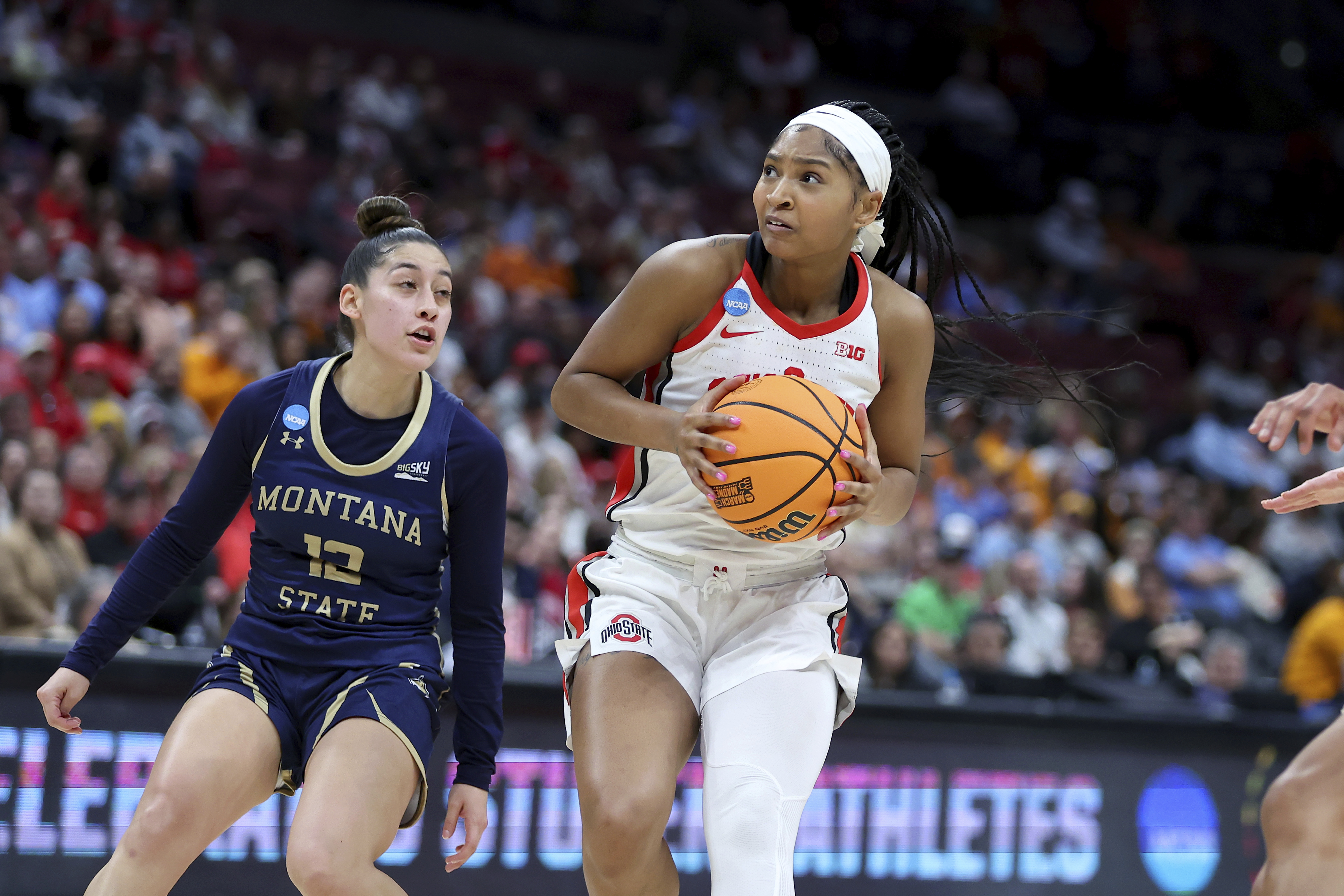 Thierry scores 16 as balanced Ohio State beats Montana State 71-51 in women's NCAA Tournament