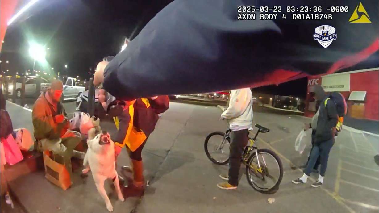 A Salt Lake City police officer shot a dog early Sunday that later had to be euthanized after the dog bit the officer and tried to bite a second officer, according to police.