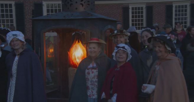 As Massachusetts approaches the 250th anniversary of Paul Revere's ride, the Concord Museum lit a massive lantern Sunday to commemorate the town's key role in the birth of America.