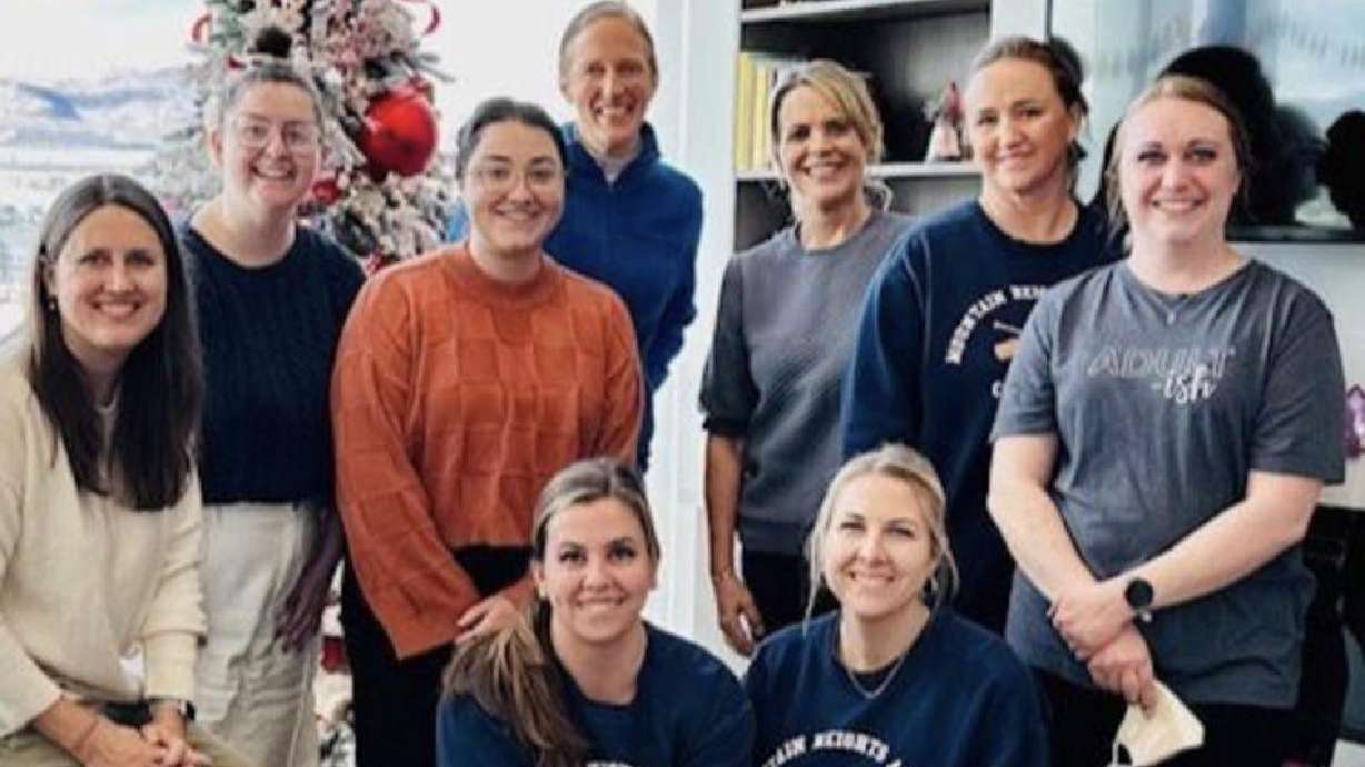 The Mountain Heights Counseling Team participating in a service project at Primary Children’s in Lehi.