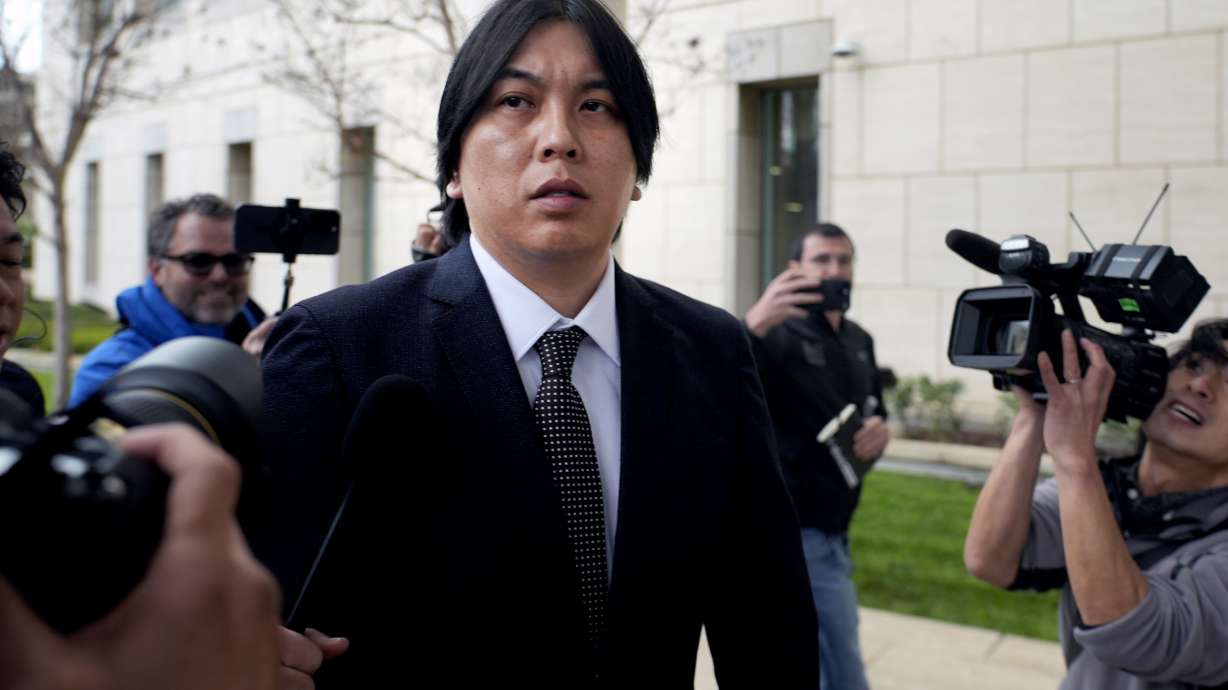 FILE - Ippei Mizuhara, former interpreter for Los Angeles Dodgers baseball star Shohei Ohtani expected to be sentenced for bank and tax fraud arrives at federal court on Feb. 6, 2025, in Santa Ana, Calif.