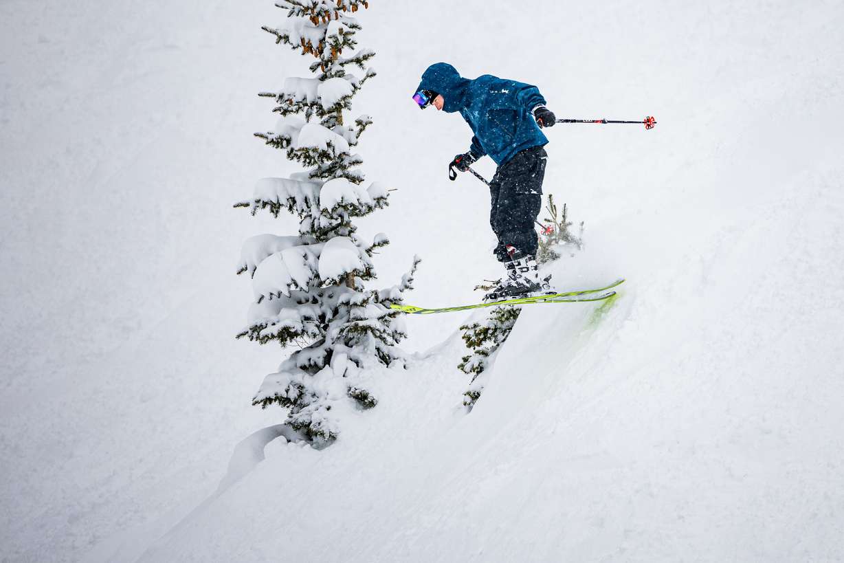 People enjoy fresh snow at Solitude Mountain Resort in Brighton on March 6.