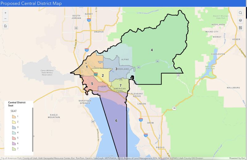 Ogden Utah Map Boundaries Utah County Map