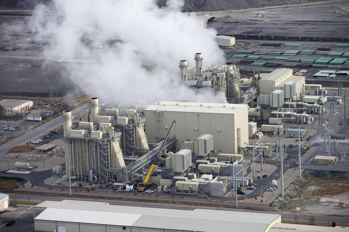 Rocky Mountain Power's Lakeside 1 and Lakeside 2 natural gas fired power plants Feb. 27, 2015, in Vineyard. The United States is in an energy quandary, positioning itself to be the global leader in the development of AI and data centers.