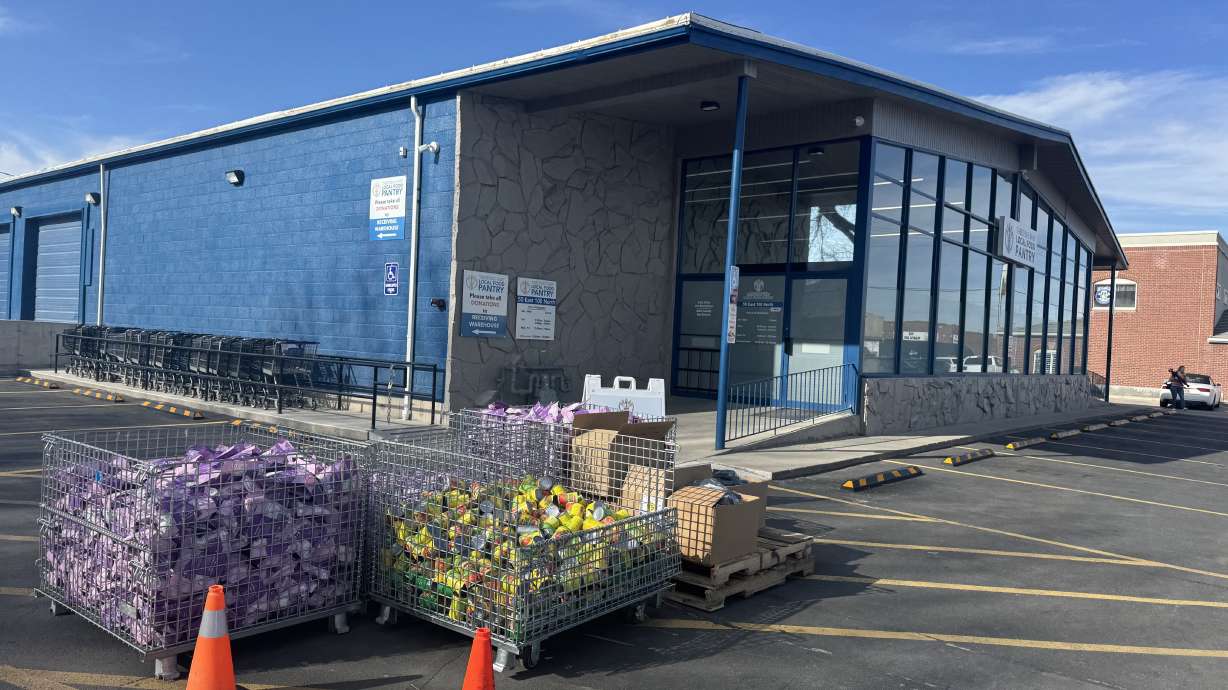 Food sits at the new Tabitha's Way location in Spanish Fork ahead of a ribbon cutting ceremony on Thursday.