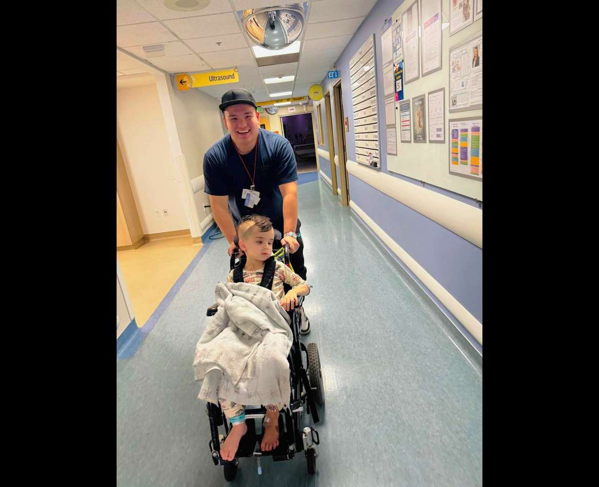 Owen Sanchez and his father, Alejandro Sanchez, are seen in an undated photo.