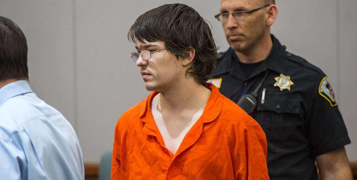 Aza Vidinhar arrives during his sentencing at the Davis Justice Complex in Farmington on May 13, 2015. Vidinhar, now 26 and serving a life sentence for killing his two young brothers is once again accused of assaulting another prisoner.