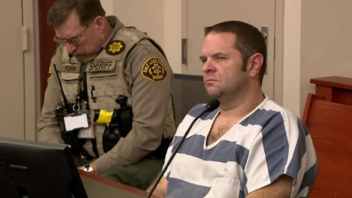 Former Salt Lake Fire Capt. Christopher David Burk at his preliminary hearing. He was convicted on Friday of sexually abusing multiple women while he was an instructor for CPR and EMT certification classes.