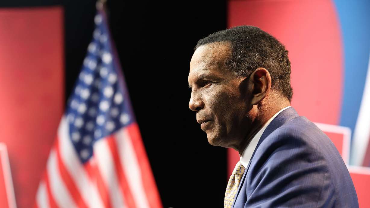 Rep. Burgess Owens at the University of Utah in Salt Lake City on Oct. 24, 2024. Owens hosted a roundtable on Friday with fellow Republican Rep. Tim Walberg, of Michigan, to discuss the Working Families Tax Cut Act.