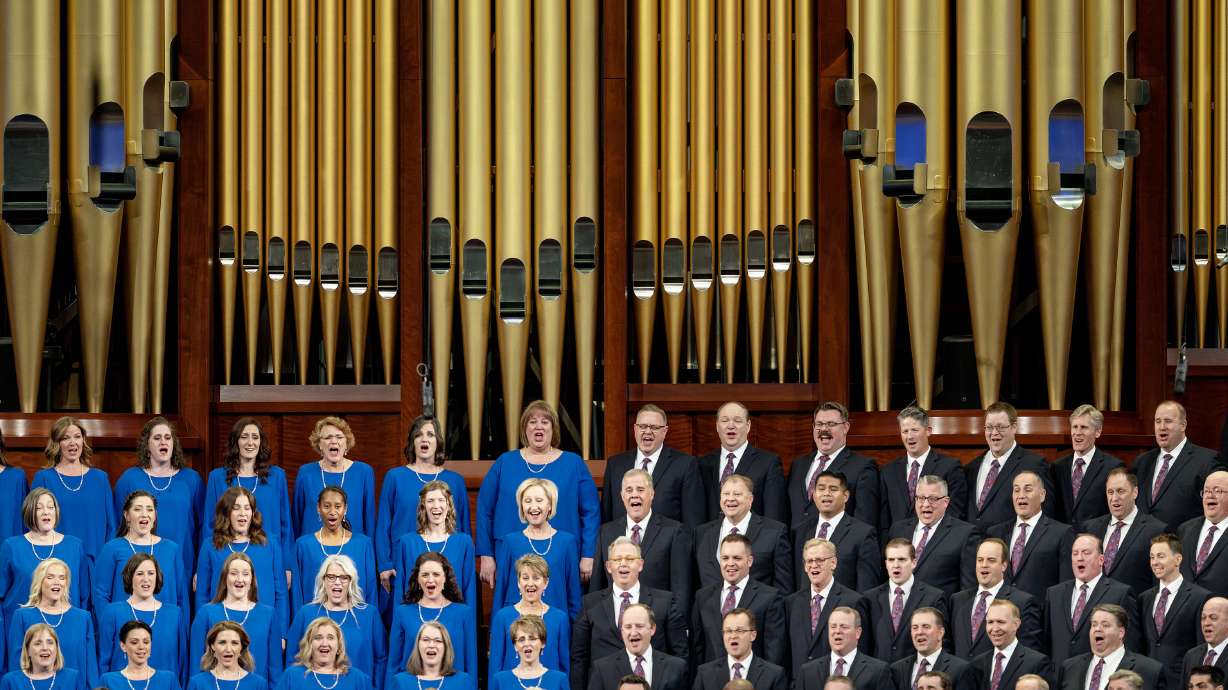 The Tabernacle Choir at Temple Square sings during general conference of The Church of Jesus Christ of Latter-day Saints. Its weekly "Music & the Spoken Word" broadcast will now be available weekly in Spanish on Telemundo Utah.