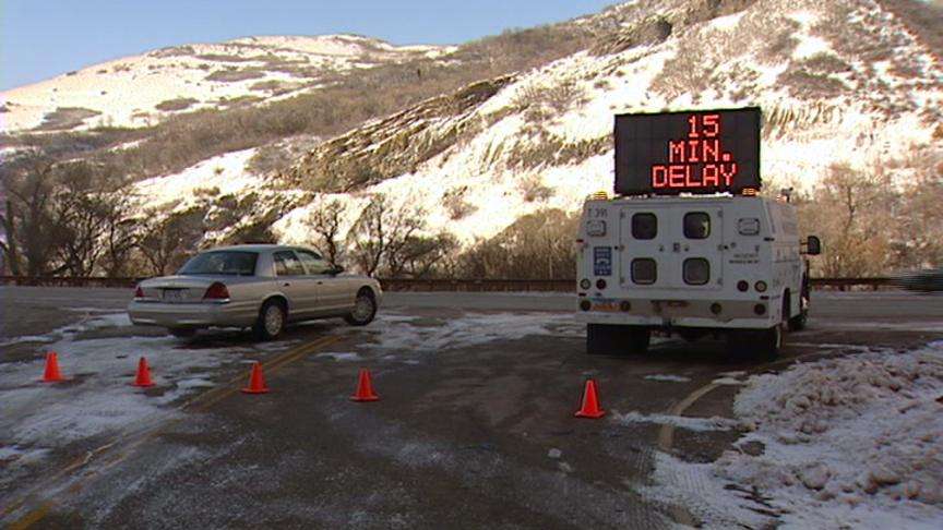 Avalanche control in Provo Canyon