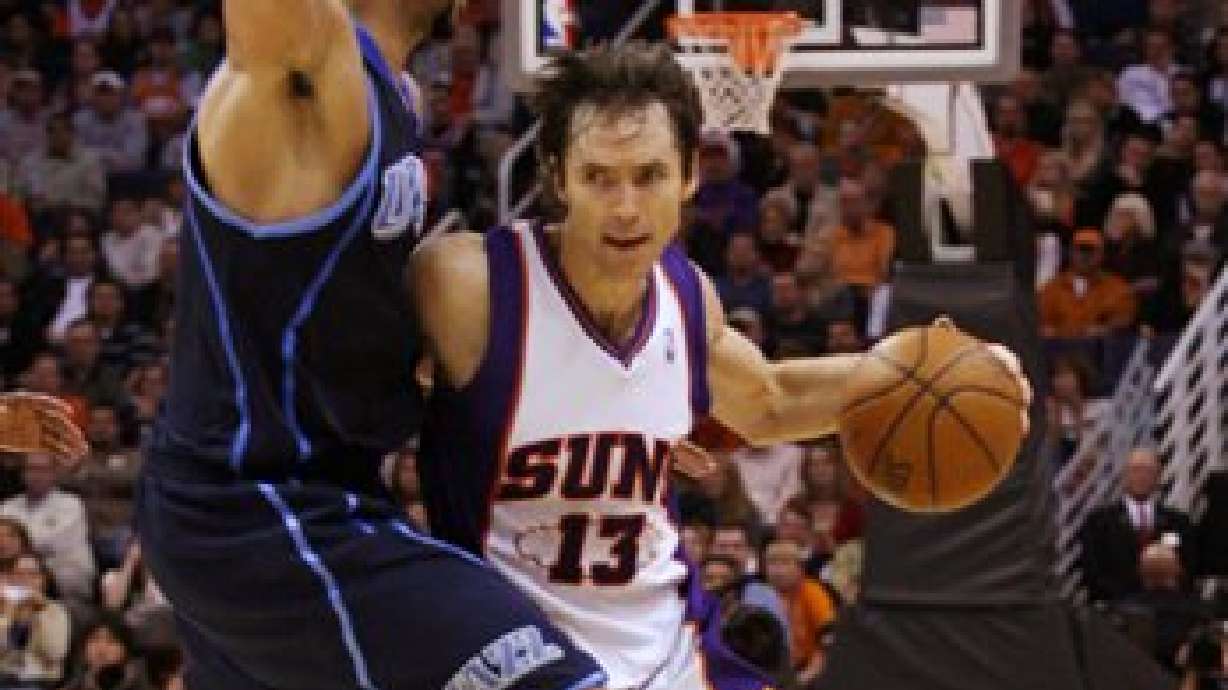 Nash and Marion lead Suns past Jazz 103-98