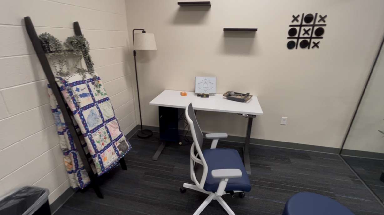 The wellness room of the Dixie Teen Center at Dixie High School in St. George on April 2.