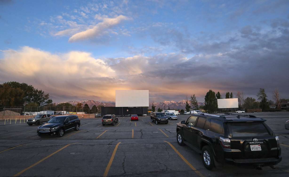 Moviegoers at the Redwood Drive-In Theatre in West Valley City on May 1, 2020. The site was recently cleared to make way for a housing development.