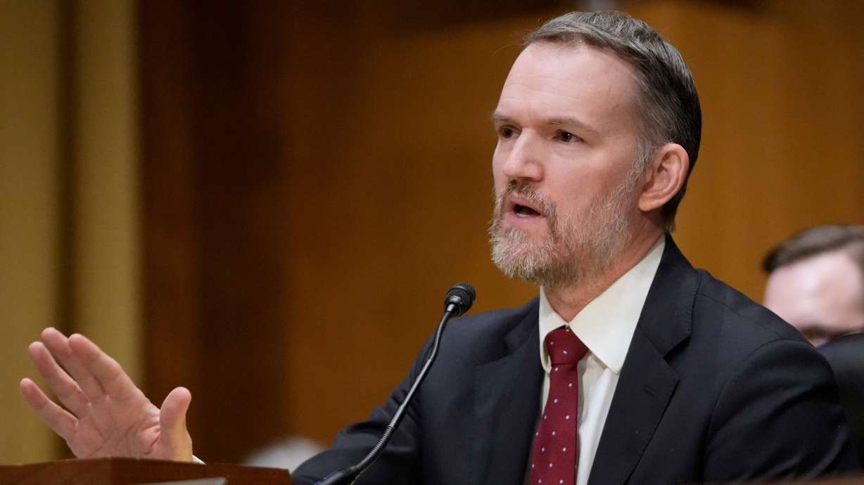 U.S. trade representative Jamieson Greer testifies before the Senate Finance Committee on Capitol Hill in Washington, Tuesday.