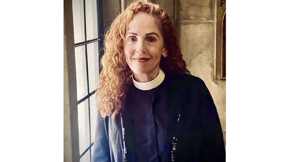 This 2023 image shows the Rev. Debbi Rhodes, who was awarded $25 million, as part of a $1.6 billion settlement to more than 100 women who say they were sexually abused by a former pediatrician on New York's Long Island.