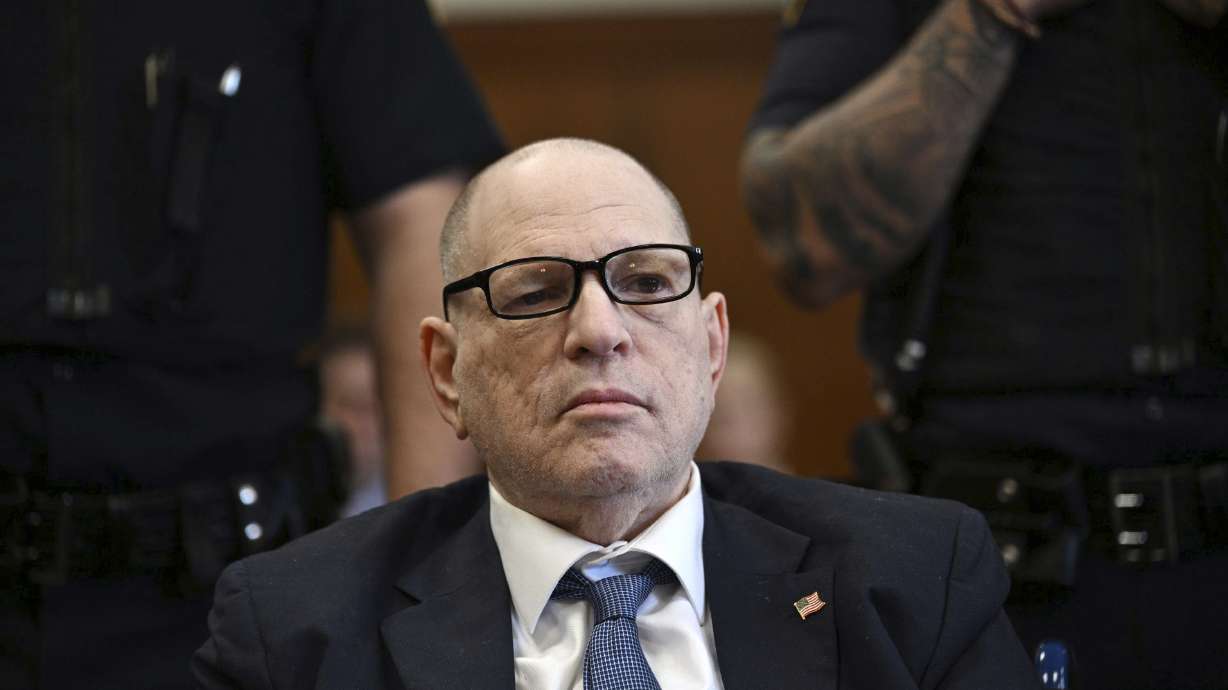 Harvey Weinstein appears in State Supreme Court for a hearing in his sexual assault case on Wednesday in New York. A judge says an accuser will be allowed to use the word "force" in her testimony.