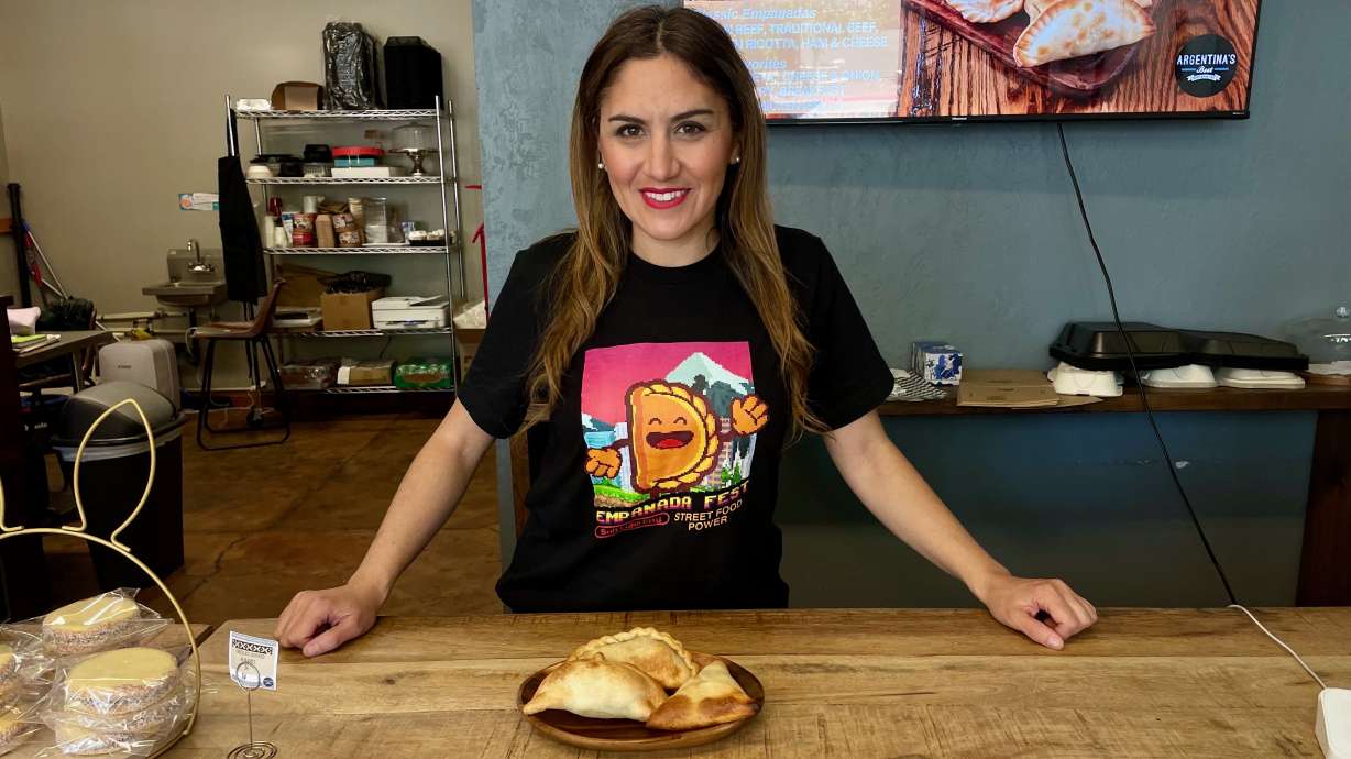 Ana Valdemoros, organizer of Empanada Fest, at Argentina's Best Empanadas in Salt Lake City on Wednesday. The fifth annual installment of Empanada Fest is set for Saturday.