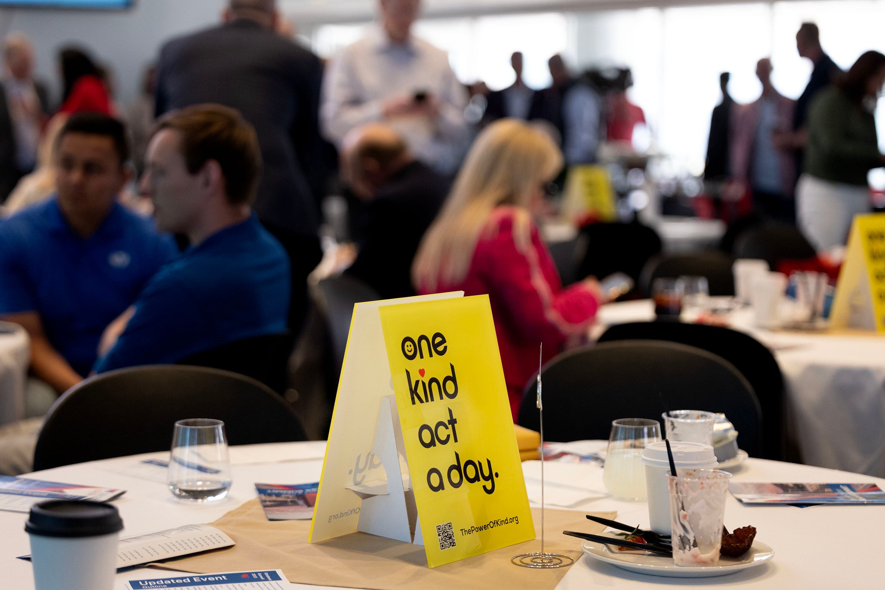 People attend the second annual Kindness Summit at the University of Utah in Salt Lake City on Friday, April 11, 2025. The Kindness Summit serves as a platform to inspire actionable change, foster collaboration and reinforce the importance of kindness in our communities, workplaces and institutions.